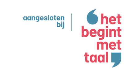 logo Aangesloten bij het begint met taal